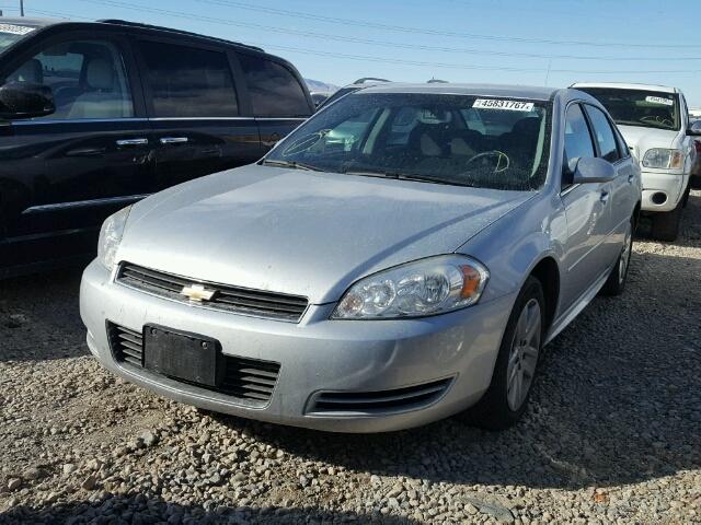 2G1WA5EKXA1206374 - 2010 CHEVROLET IMPALA SILVER photo 2