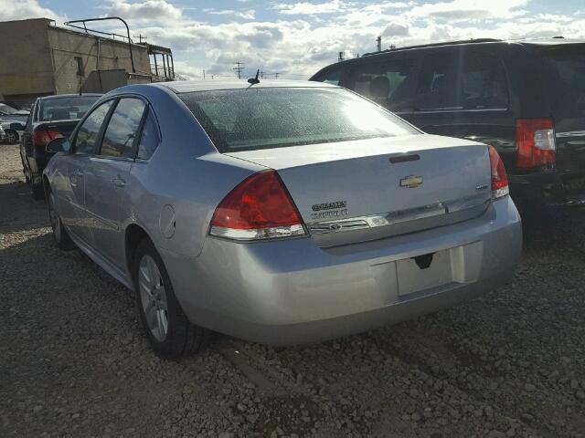 2G1WA5EKXA1206374 - 2010 CHEVROLET IMPALA SILVER photo 3