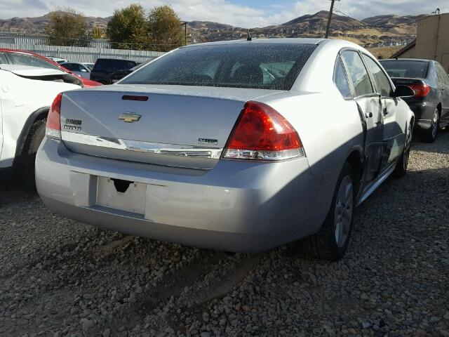 2G1WA5EKXA1206374 - 2010 CHEVROLET IMPALA SILVER photo 4