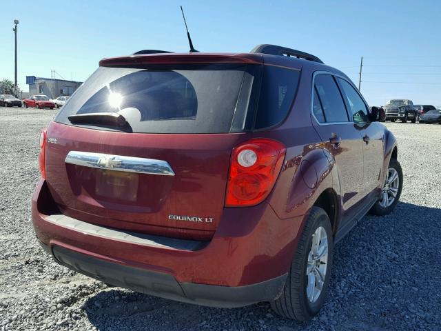 2CNALDEWXA6322536 - 2010 CHEVROLET EQUINOX LT BURGUNDY photo 4