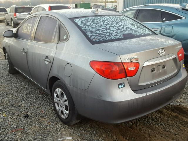 KMHDU4AD0AU863577 - 2010 HYUNDAI ELANTRA BL GRAY photo 3