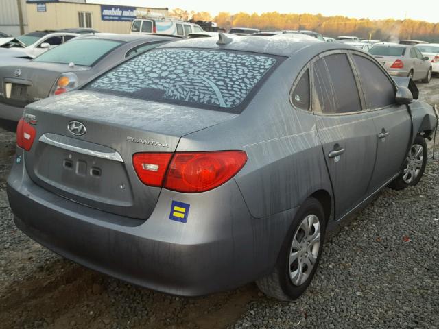 KMHDU4AD0AU863577 - 2010 HYUNDAI ELANTRA BL GRAY photo 4