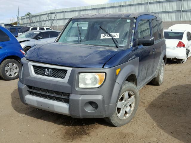 5J6YH18513L016206 - 2003 HONDA ELEMENT EX BLUE photo 2