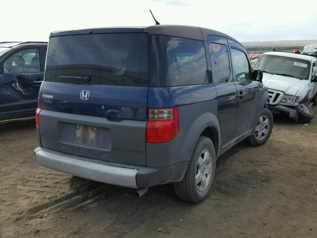 5J6YH18513L016206 - 2003 HONDA ELEMENT EX BLUE photo 4