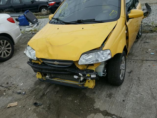 KL1TD66628B263808 - 2008 CHEVROLET AVEO BASE Сары фото 9