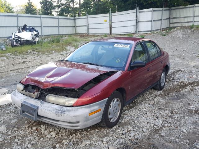 1G8ZF5288XZ120621 - 1999 SATURN SL RED photo 2