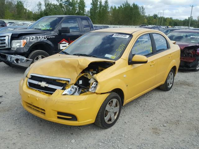KL1TD56607B098043 - 2007 CHEVROLET AVEO BASE Сары фото 2