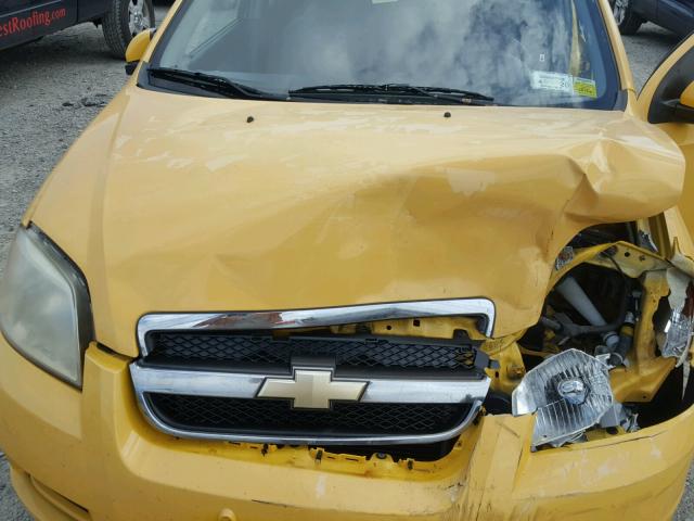 KL1TD56607B098043 - 2007 CHEVROLET AVEO BASE Сары фото 7