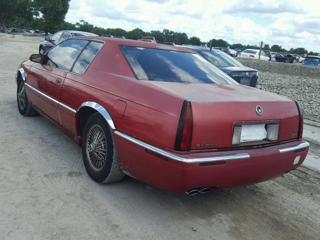 1G6ET1295TU603718 - 1996 CADILLAC ELDORADO T RED photo 3