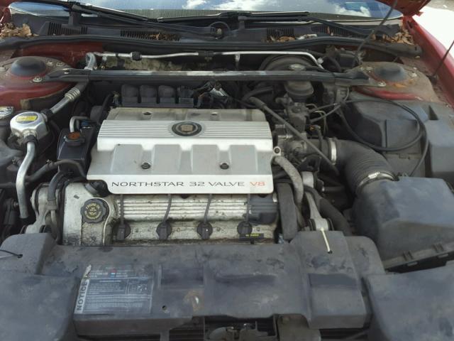 1G6ET1295TU603718 - 1996 CADILLAC ELDORADO T RED photo 7