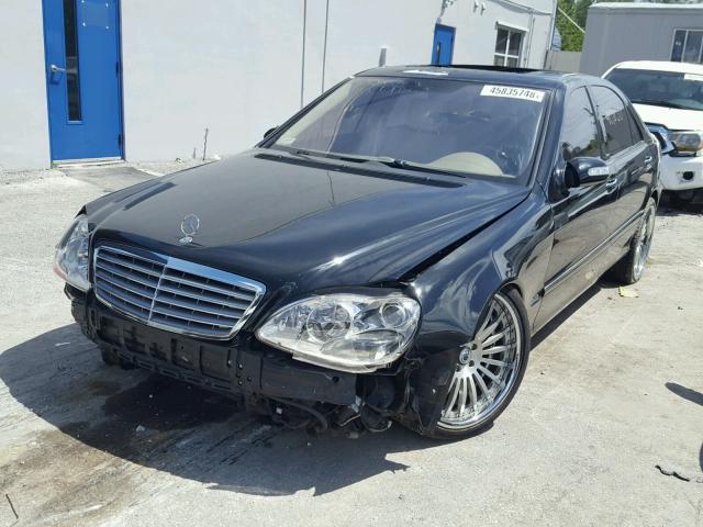 WDBNG76J34A428878 - 2004 MERCEDES-BENZ S 600 BLACK photo 2