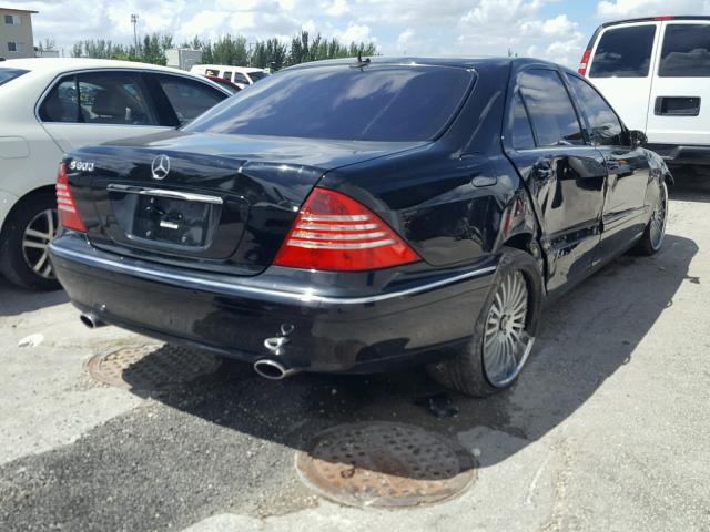 WDBNG76J34A428878 - 2004 MERCEDES-BENZ S 600 BLACK photo 4