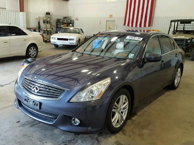 JN1CV6AP5BM500151 - 2011 INFINITI G37 BASE BLUE photo 2