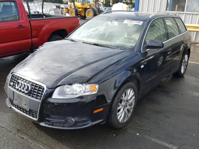 WAUKF78E08A166974 - 2008 AUDI A4 2.0T AV BLACK photo 2