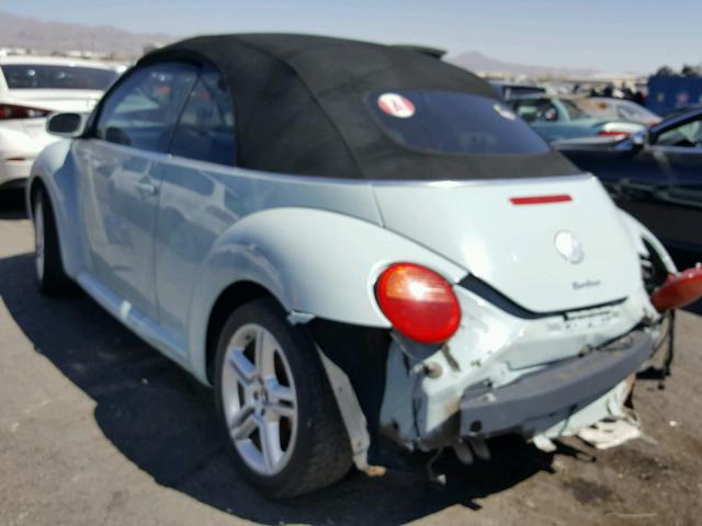 3VWCD31Y15M303555 - 2005 VOLKSWAGEN NEW BEETLE Mavi foto 3