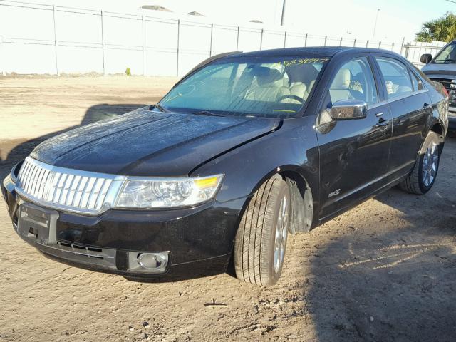 3LNHM26T08R657280 - 2008 LINCOLN MKZ BLACK photo 2