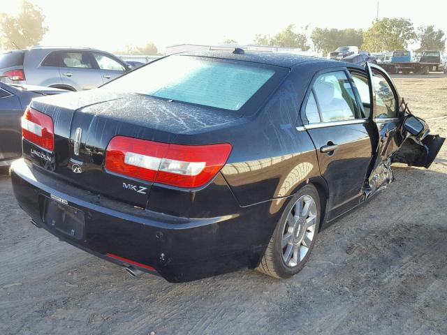 3LNHM26T08R657280 - 2008 LINCOLN MKZ BLACK photo 4