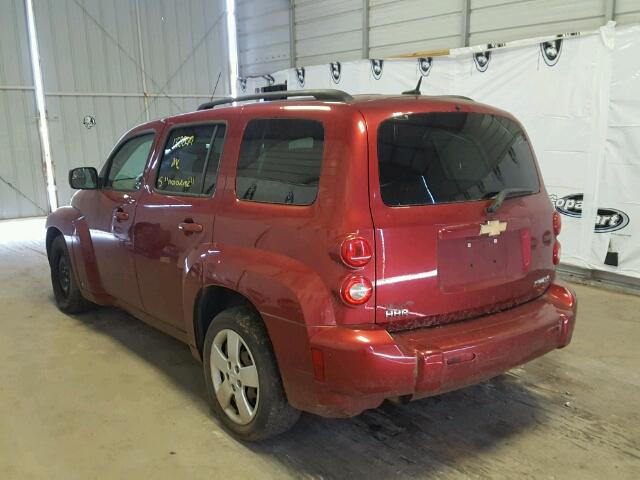 3GNCA13B99S599314 - 2009 CHEVROLET HHR LS RED photo 3