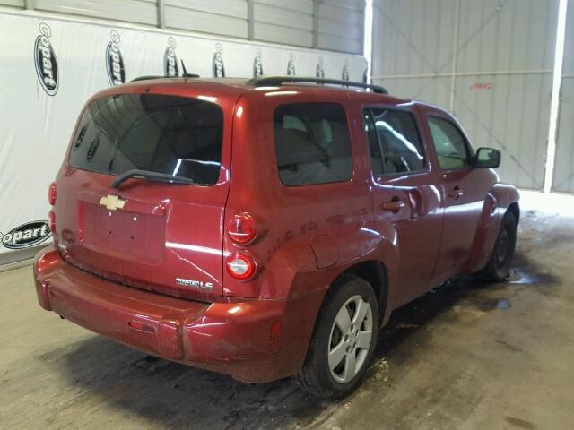 3GNCA13B99S599314 - 2009 CHEVROLET HHR LS RED photo 4