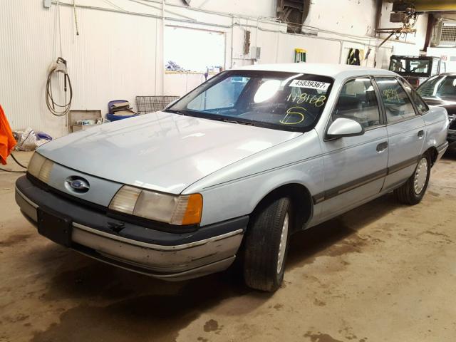 1FACP50U3MA118168 - 1991 FORD TAURUS BLUE photo 2