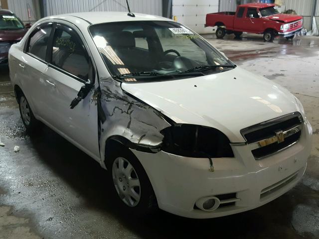 KL1TD56E39B692457 - 2009 CHEVROLET AVEO LS WHITE photo 1