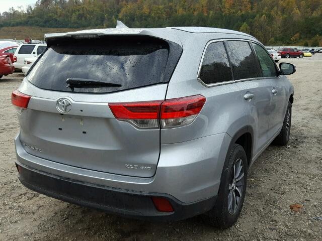 5TDJZRFH5HS461716 - 2017 TOYOTA HIGHLANDER GRAY photo 4