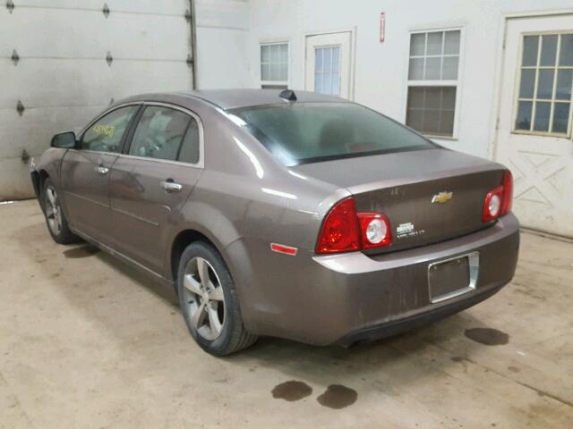 1G1ZC5E07CF285715 - 2012 CHEVROLET MALIBU 1LT ნაცრისფერი ფოტო 3