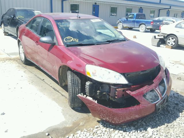 1G2ZF57B684196948 - 2008 PONTIAC G6 VALUE L RED photo 1