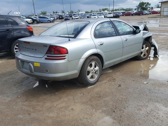 1B3EL46X96N121616 - 2006 DODGE STRATUS SX SILVER photo 4