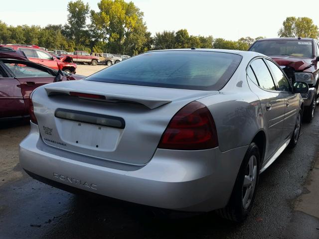 2G2WP552481107196 - 2008 PONTIAC GRAND PRIX SILVER photo 4