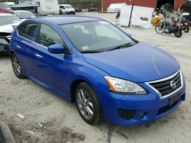 3N1AB7AP3DL611526 - 2013 NISSAN SENTRA S BLUE photo 1