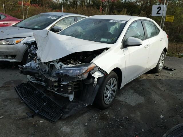 2T1BURHEXHC850236 - 2017 TOYOTA COROLLA L WHITE photo 2