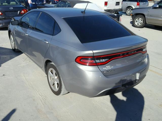 1C3CDFBB3FD237204 - 2015 DODGE DART SXT SILVER photo 3