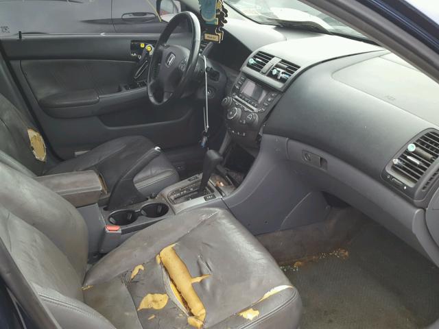 1HGCM56673A094114 - 2003 HONDA ACCORD EX BLUE photo 5