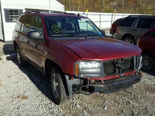 1GNDT13S582200021 - 2008 CHEVROLET TRAILBLAZE RED photo 1