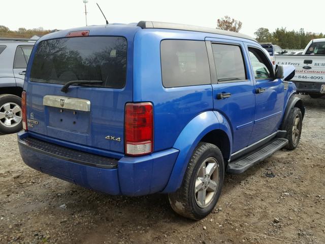 1D8GU58K67W569868 - 2007 DODGE NITRO BLUE photo 4