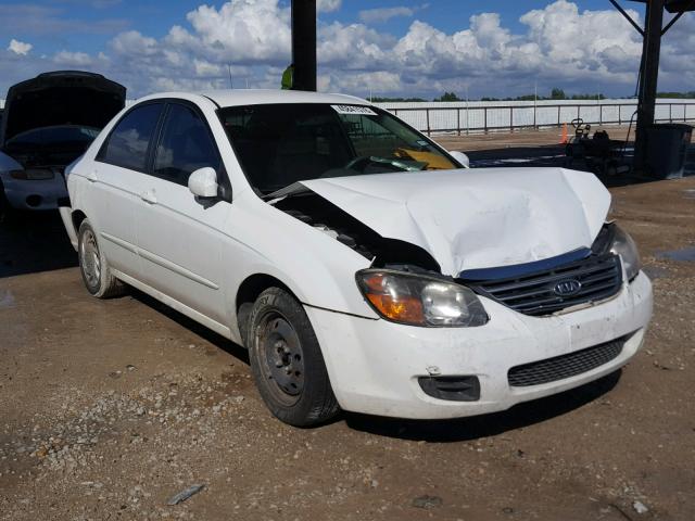 KNAFE221195593457 - 2009 KIA SPECTRA EX WHITE photo 1