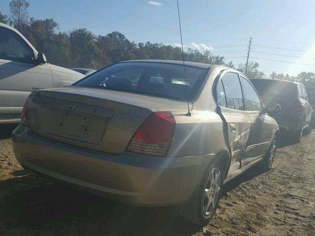 KMHDN46D15U956216 - 2005 HYUNDAI ELANTRA GL GOLD photo 4