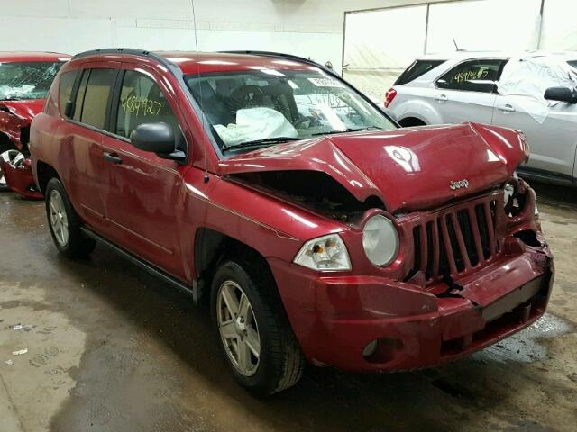 1J8FT47W88D790714 - 2008 JEEP COMPASS SP RED photo 1