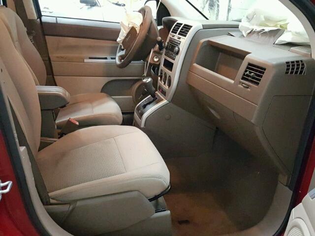 1J8FT47W88D790714 - 2008 JEEP COMPASS SP RED photo 5