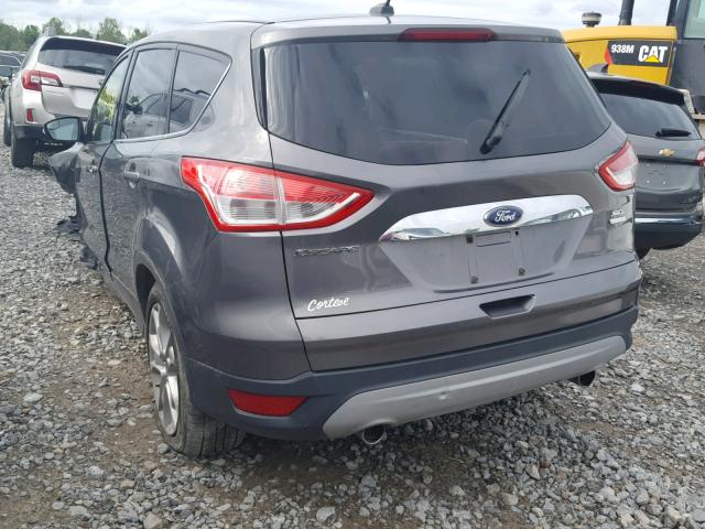 1FMCU9H92DUA60428 - 2013 FORD ESCAPE SEL GRAY photo 3