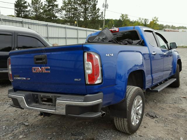 1GTG6DEN5J1141814 - 2018 GMC CANYON SLT BLUE photo 4