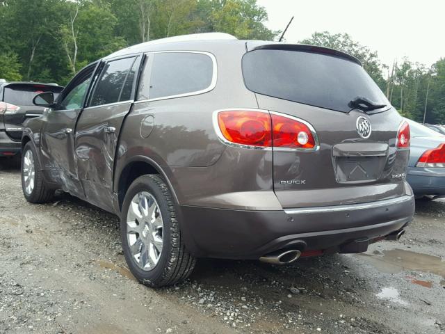 5GAKVDED9CJ376581 - 2012 BUICK ENCLAVE BROWN photo 3