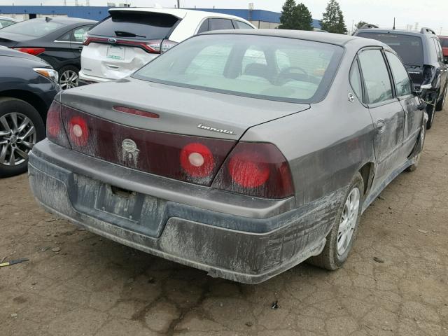 2G1WF52E429102952 - 2002 CHEVROLET IMPALA BROWN photo 4