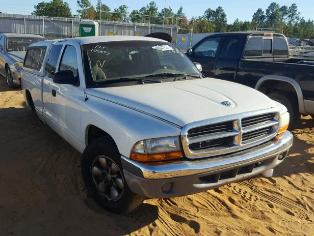 1D7GL42K74S699980 - 2004 DODGE DAKOTA SLT WHITE photo 1