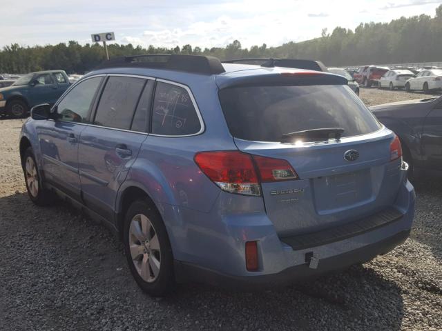 4S4BRDLC1C2288076 - 2012 SUBARU OUTBACK 3. BLUE photo 3