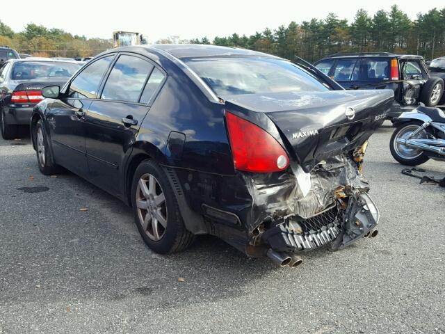 1N4BA41E64C845047 - 2004 NISSAN MAXIMA SE BLACK photo 3