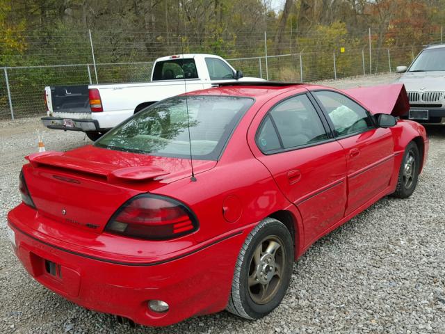 1G2NW52E93C294290 - 2003 PONTIAC GRAND AM G RED photo 4