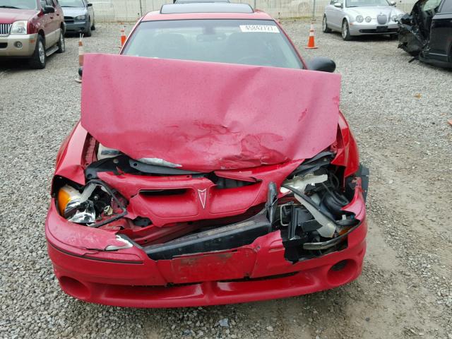 1G2NW52E93C294290 - 2003 PONTIAC GRAND AM G RED photo 9