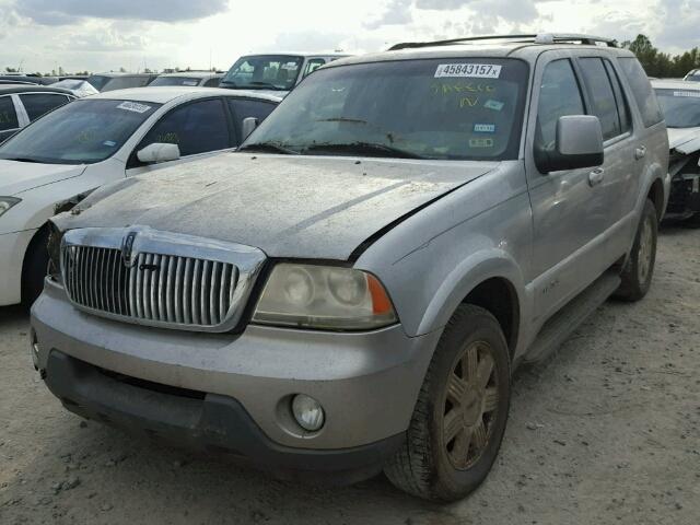 5LMEU68H75ZJ07064 - 2005 LINCOLN AVIATOR GRAY photo 2